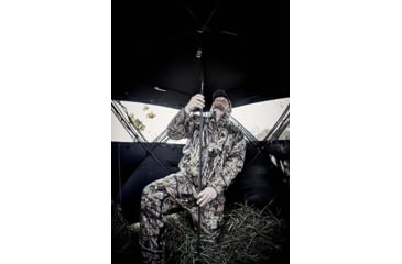 Image of Ameristep Lightweight Support Aluminum Stick for Ground Blinds w/Adjustable Strap and Buckle, 32x73 in Height, V-Shaped System, Twist Lock, Black TPR Finish, AMS-AMEAC0209