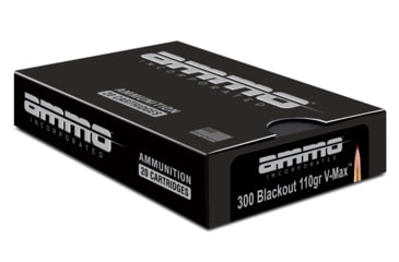 Image of Ammo, Inc. .300 Blackout 110 Grain V-Max Brass Cased Centerfire Rifle Ammo, 20 Round, Box, 300B110VMX-A20