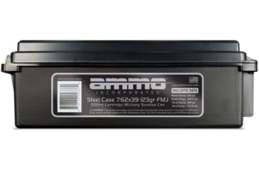Image of Ammo, Inc. Signature 7.62x39mm 123 Grain Full Metal Jacket Brass Cased Centerfire Rifle Ammo, 200 Rounds, 762X39123FMJRB200