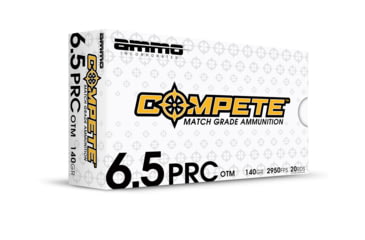 Image of Ammo, Inc. Compete OTM 6.5 PRC 140 Grain Open Tip Match t Brass Cased Rifle Ammo, 20 Round, 65PRC140-OTM-A20