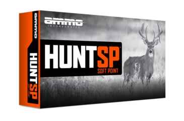 Image of Ammo, Inc. Hunt SP 35 WHELEN 200 Grain Interlock Soft Point Brass Cased Rifle Ammo, 20 Round, 35W200SP-A20