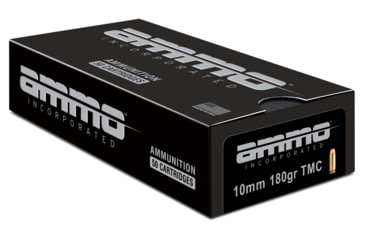 Image of Ammo, Inc. Signature 10mm 180 Grain Total Metal Jacket Brass Pistol Ammo, 50 Rounds, 10180TMC-A50