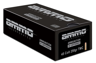 Image of Ammo, Inc. Signature .45 Colt 250 grain Total Metal Jacket Brass Cased Centerfire Pistol Ammo, 50 Rounds, 45C250TMC-A50