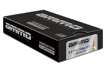 Image of Ammo, Inc. Signature 6.5mm PRC 140 Gr Super Shock Tip Brass Cased Rifle Ammo, 20 Rounds, 65PRC140SST-A20