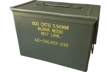 Image of Ammodor The Fat 50 Ammo Can Cigar Humidor with Tray, Basic Issue, Olive Drab Green, Large, 692193784197