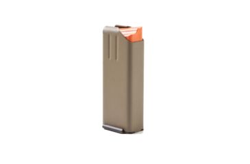 Image of Ammunition Storage Components 10rd 9mm Stainless Steel Colt Style Magazine, Marlube with Orange Follower, FDE, 10-9MM-AR-SS-FDE-O-ASC