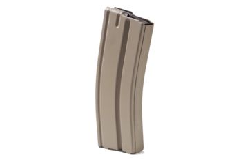 Image of Ammunition Storage Components 30rd Blocked to 10rd 5.45 Stainless Steel Magazine, Marlube with Black Follower, FDE, 30/10-545-SS-FDE-B-ASC