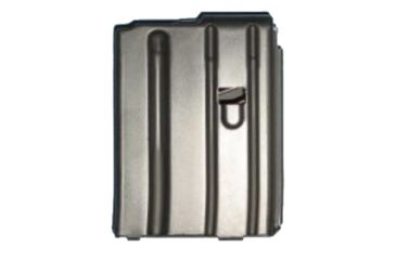 Image of Ammunition Storage Components AR-15 .223/5.56 Stainless Steel 10-Round Magazine, Marlube Black/Black Follower ASC10223SSBMBASC