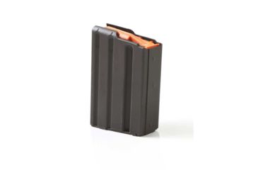 Image of Ammunition Storage Components AR-15 .223/5.56 Stainless Steel 10-Round Magazine, Marlube Black/Orange Follower ASC10223SSBMOASC