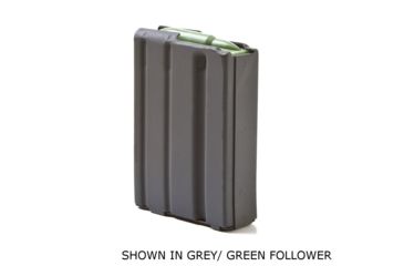 Image of Ammunition Storage Components AR-15 .223 Aluminum 10-Round Magazine, Black Marlube/Orange Follower ASC10223ALBMOASC