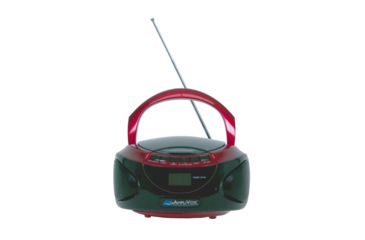Image of AmpliVox CD Boombox with Bluetooth, Red, SL1015