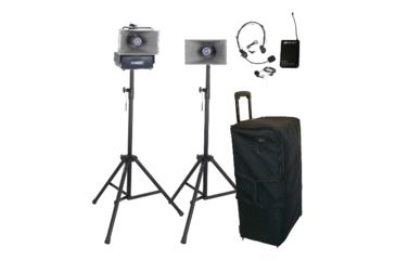 Image of AmpliVox Deluxe Wireless Half-Mile Hailer Kit, Black, SW632