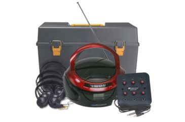 Image of AmpliVox Personal Six-Station Listening Center, Black, SL1070