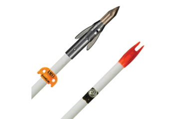 Image of AMS Fiberglass Arrow, AMS AnKor QT Point, White Shaft &amp; AMS EverGlide Safety Slide, A207-WHT