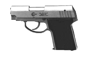 Image of Arcadia Machine &amp; Tool Backup Pistol, .45 ACP, 3in barrel, stainless steel frame, checkered fiberglass grip, recoil operated semi-automatic, grooved slide, 5 round magazine, AMT-BP-45-3-1-FRRMPG