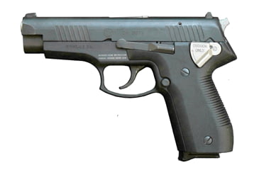 Image of Arcadia Machine &amp; Tool On-Duty Pistol, 9mm Luger, 4.5in barrel, anodized aluminum frame, black carbon fiber grip, recoil operated semi-automatic, fixed white 3-dot, 15 round magazine, AMTONDUTY9MM4.51FRRMPG