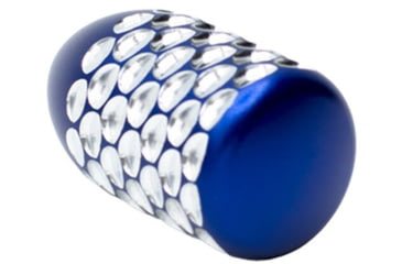 Image of Anarchy Outdoors Dragonscale Bolt Knob, 1.5 in Length, Blue/Silver, 791617485488