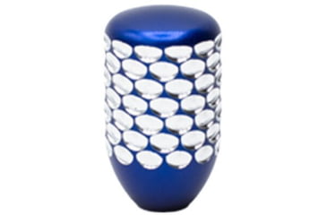 Image of Anarchy Outdoors Dragonscale Bolt Knob, 1.5 in Length, Blue/Silver, 791617485488