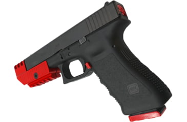 Image of Anarchy Outdoors Glock 9mm/.40S&amp;W/.357 SIG/.45 GAP Extended Mag Release, Red, Gen 3, 791617487468