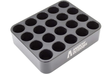 Image of Anarchy Outdoors Muzzleloader Powder Tube Loading Block, Black, 791617480865