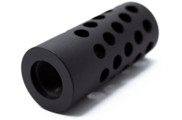Image of Anarchy Outdoors RPR Rimfire Bull Barrel Full Port Muzzle Brake, .22 Caliber, 1/2x28 Thread, 0.86 in OD, Black, 791617486201