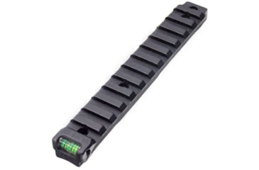 Image of Anarchy Outdoors Ruger Precision Rimfire 30 MOA Scope Base w/ Bubble Level, Short Action, Black, 791617485204