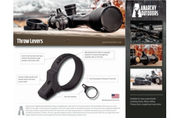 Image of Anarchy Outdoors Throw Lever, Athlon Cronus Gen II UHD, Black, 791617486447