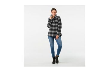 Image of Smartwool Anchor Line Shirt Jacket-Women's, Medium Gray, Extra Small, SW000346052-XS