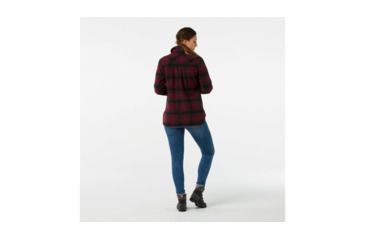 Image of Smartwool Anchor Line Shirt Jacket-Women's, Tibetan Red, Small, SW000346A25-S
