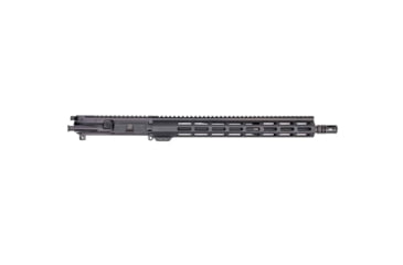 Image of Andro Corp Industries AR-15 Complete M-LOK Upper Receiver with Flash Hider Assembly, 5.56 NATO, 24.75in, 16in Barrel, Medium, Mid Length, 1-7 Twist, 1/2x28 Thread, A2, Anodized, Black, U55616ML