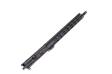 Image of Andro Corp Industries AR-15 Complete M-LOK Upper Receiver with Flash Hider Assembly, 5.56 NATO, 24.75in, 16in Barrel, Medium, Mid Length, 1-7 Twist, 1/2x28 Thread, A2, Anodized, Black, U55616ML