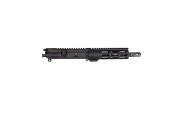 Image of Andro Corp Industries AR-15 Complete M-LOK Upper Receiver with Flash Hider Assembly, .300BLK, 16.5in, 8in Barrel, Medium, Pistol Length, 1-7 Twist, 5/8x24 Thread, A2, Anodized, Black, U3008