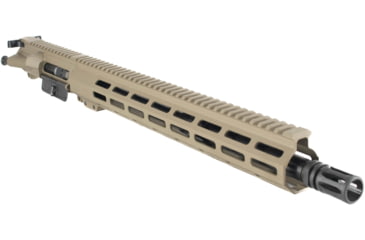 Image of Andro Corp Industries AR15 Upper Receiver, 16 inch, 5.56 NATO, Medium, MID, 1-7 Twist, 1/2x28 Threads, M-LOK Handguard, A2, Flat Dark Earth, U55616MLFDE