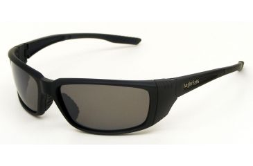 Image of Angler Eyes AE 12 Sunglasses, Shiny Black Frame, Smoke Polarized Lens, 10217727.FGX