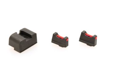 Image of Angry Bear Arms Family Pack Co-Witness/Suppressor Fiber Optic Sight Set, Glock, Black, Small, ABASUP