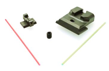 Image of Angry Bear Arms Fiber Optic Low Profile, M&amp;P, .180 Front, .255 Rear, Black, Small, ABA126