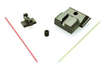 Image of Angry Bear Arms Fiber Optic Low Profile, M&amp;P, .195 Front, .255 Rear, Black, Small, ABA127