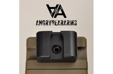 Image of Angry Bear Arms Glock Bear Bones Fiber Optic Pistol Sights, Tall Profile, Serrated, Small Frame, Black, ABA131