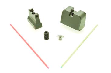 Image of Angry Bear Arms Glock MOS RMR Cut Fiber Optic Extra Tall Profile, Small Frame, Black, Small, ABA120