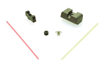 Image of Angry Bear Arms Glock MOS RMR Cut Fiber Optic Low Profile, Small Frame, Black, Small, ABA116