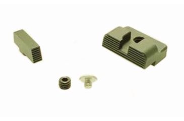 Image of Angry Bear Arms Glock RMR Cut Blank Serrated Low Profile Sight Kit, Black, Small, ABACBS