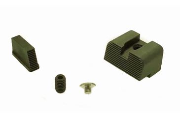 Image of Angry Bear Arms Glock RMR Cut Blank Serrated Tall Profile Sight Kit, Black, Small, ABATBS