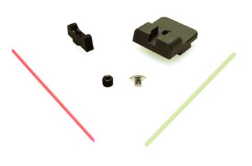 Image of Angry Bear Arms Glock Standard Fiber Optic Low Profile, Large Frame, Black, Large, ABA112