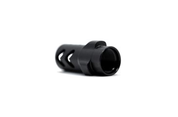 Image of Angstadt Arms 3-Lug Adapter, 9mm Dual Chevron Brake, 1/2x28, Black, AA093LDC28