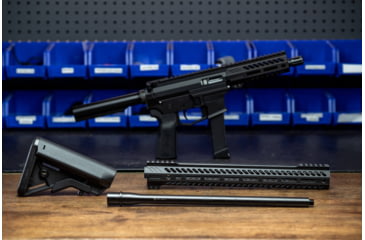Image of Angstadt Arms AR-9 Upper Receiver Assembly Kits, 9mm Luger, 16 inch Barrel, M4 Profile, 1-10 Twist, 1/2x36, Chromoly, Black, AAUDP09X0R