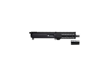 Image of Angstadt Arms Complete Upper Assembly, AR-15, 5.5 in Handguard, 6 in Barrel, 3-Lug Muzzle Brake, Picatinny/M-LOK, 1/2x36, Black, AAUT109006