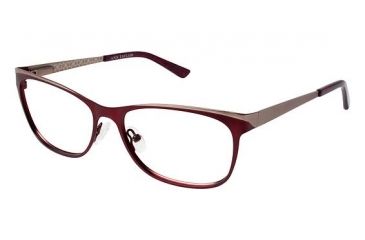 Image of Ann Taylor AT101 Progressive Prescription Eyeglasses - Frame Burgundy / Light Brown, Size 53/15mm TYAT10103
