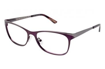 Image of Ann Taylor AT101 Progressive Prescription Eyeglasses - Frame Eggplant / Gunmetal, Size 53/15mm TYAT10102