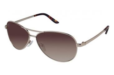 Image of Ann Taylor AT1013S Single Vision Prescription Sunglasses TYAT1013S01 - Frame Color Gold