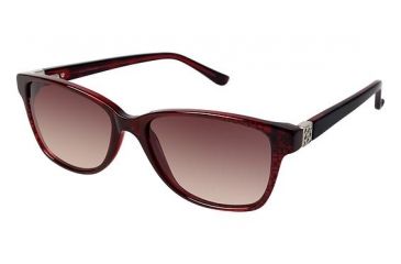 Image of Ann Taylor AT506 Progressive Prescription Sunglasses TYAT50602 - Frame Color Burgundy Fade